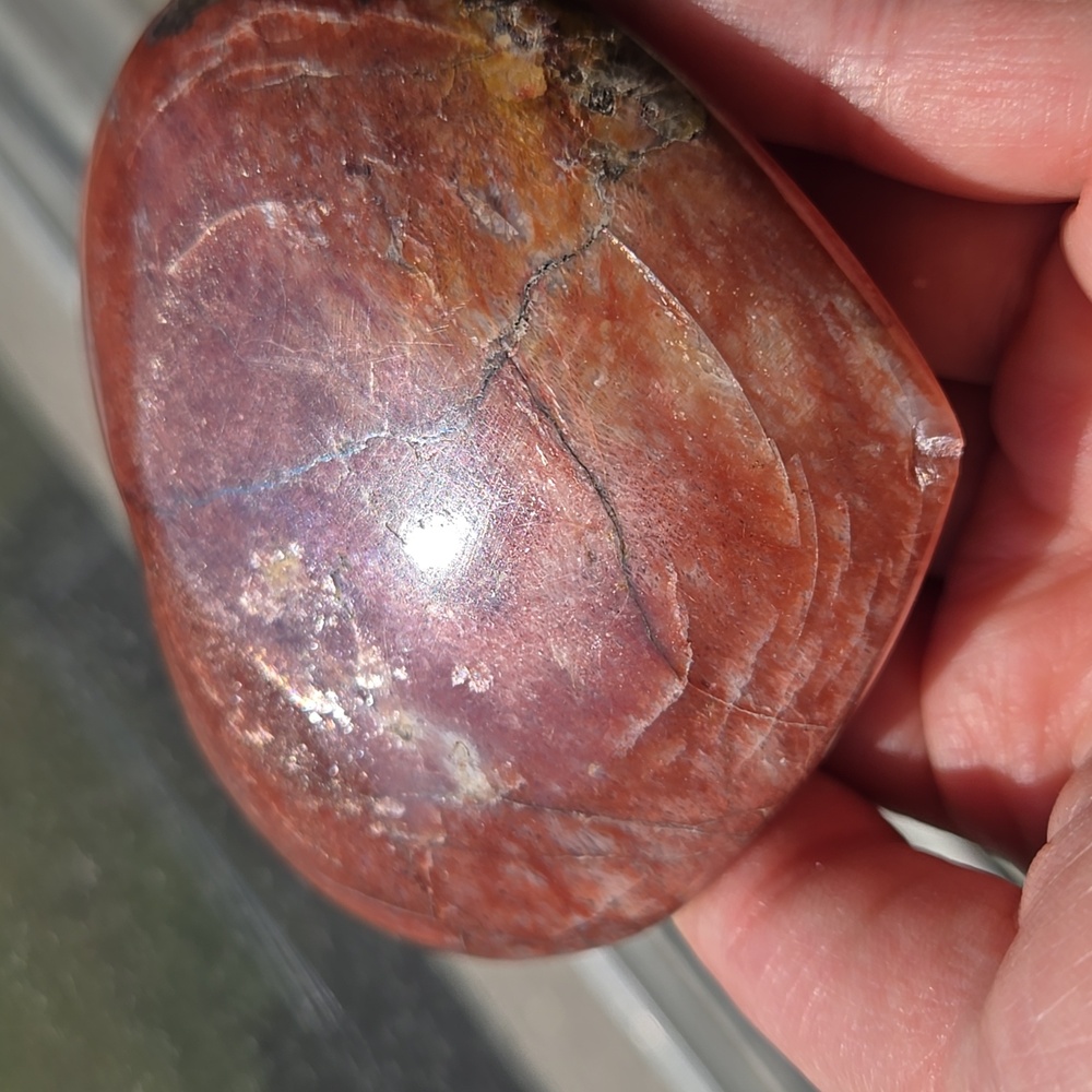 Fire moonstone heart - Picture 4 of 8